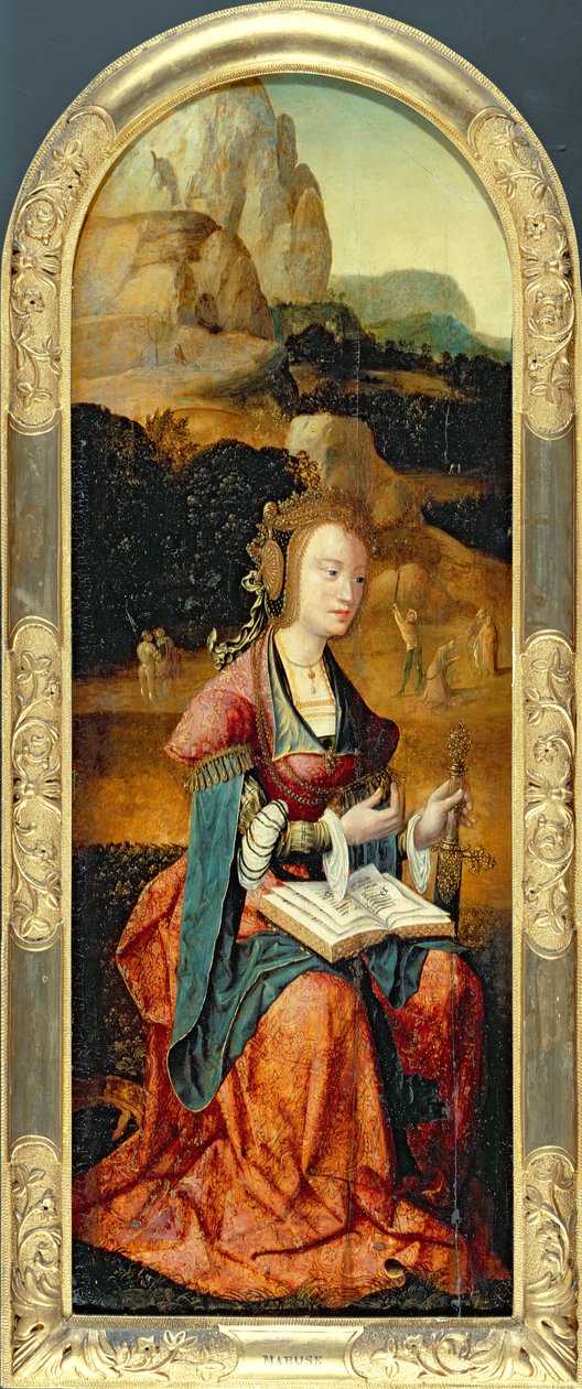 St. Katarina av Alexandria, tidigt 1500-tal av Flemish School