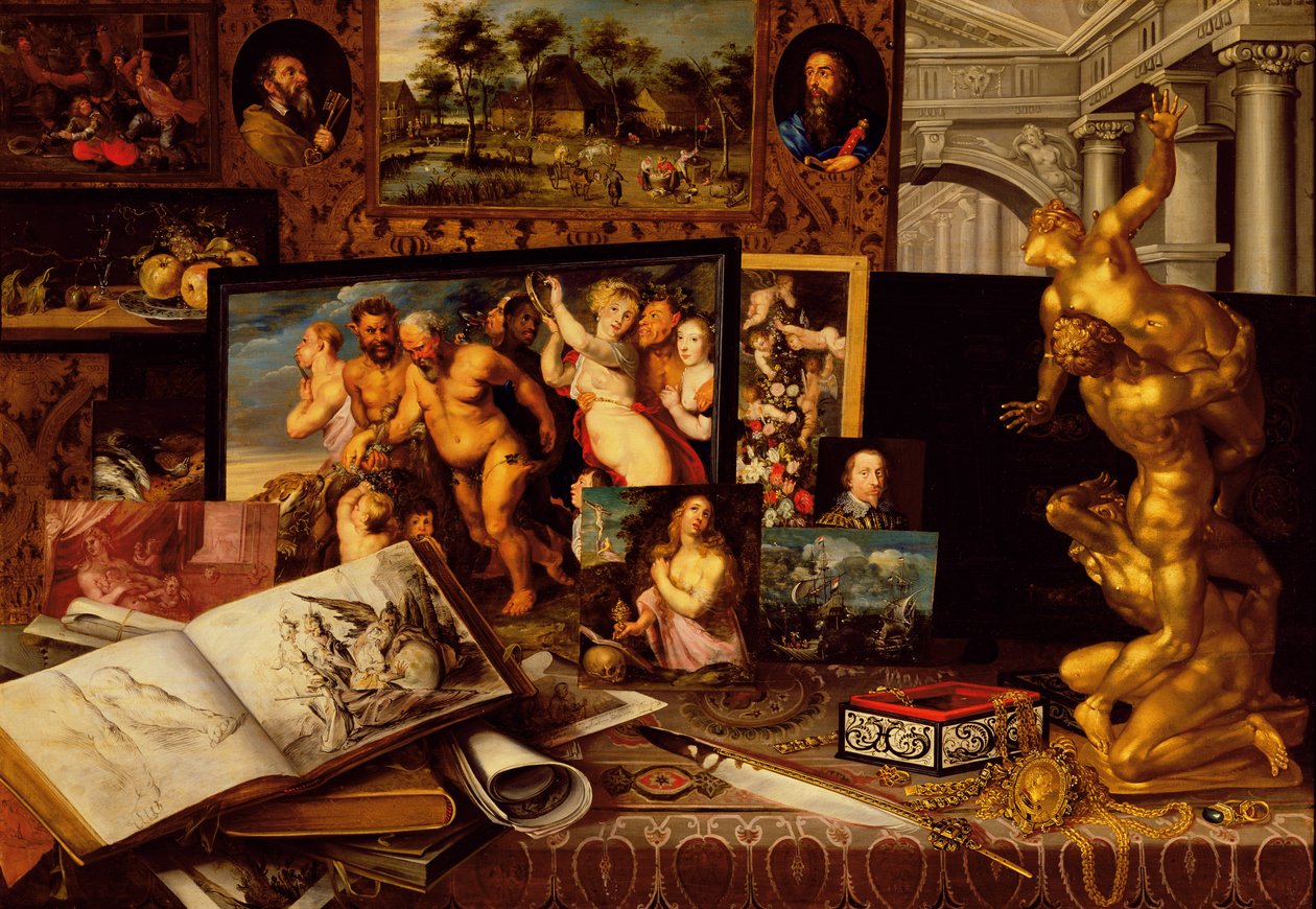 Prins kunglig Vladislav Sigismund Vasas konstkabinett, 1626 av Flemish School