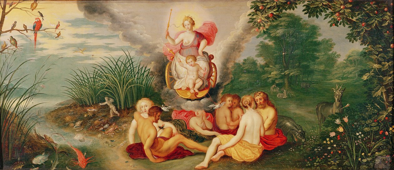 Venus och kärlekens triumf av Flemish School