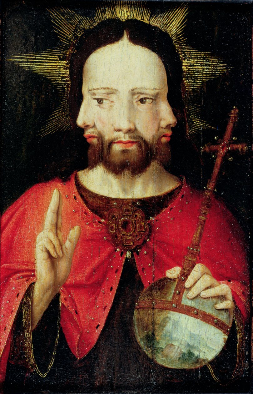 Trinitarisk Kristus, ca 1500 av Flemish School