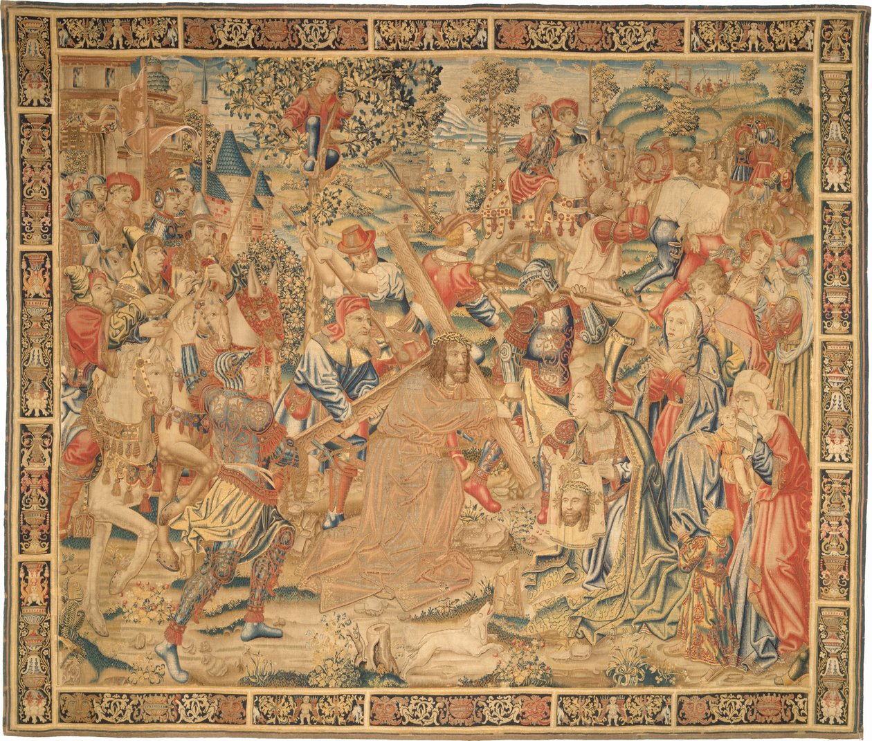 Processionen till Golgata av Flemish 16th Century
