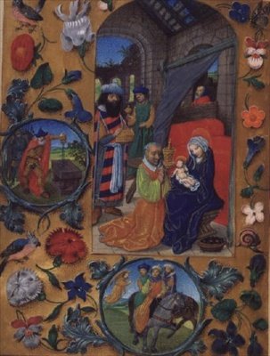 Lägg till Ms 17280 fol.197b Adoration of the Magi, från Flemish Hour Book, Brygge (vellum) av Flemish School