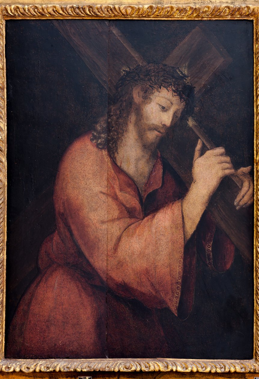 Kristus och korset av Flemish School