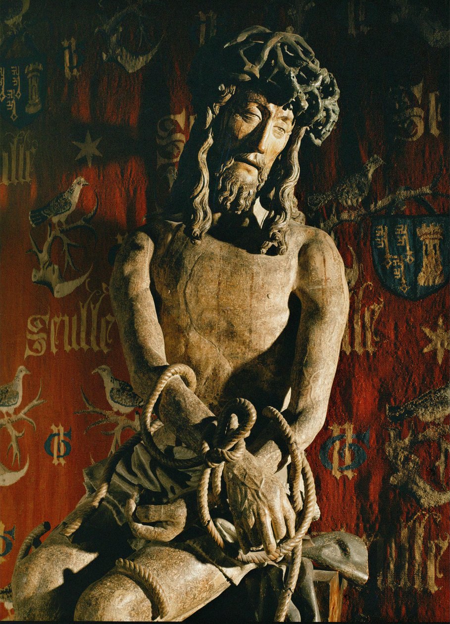 Kristus med bundna händer Staty ... av Flemish School