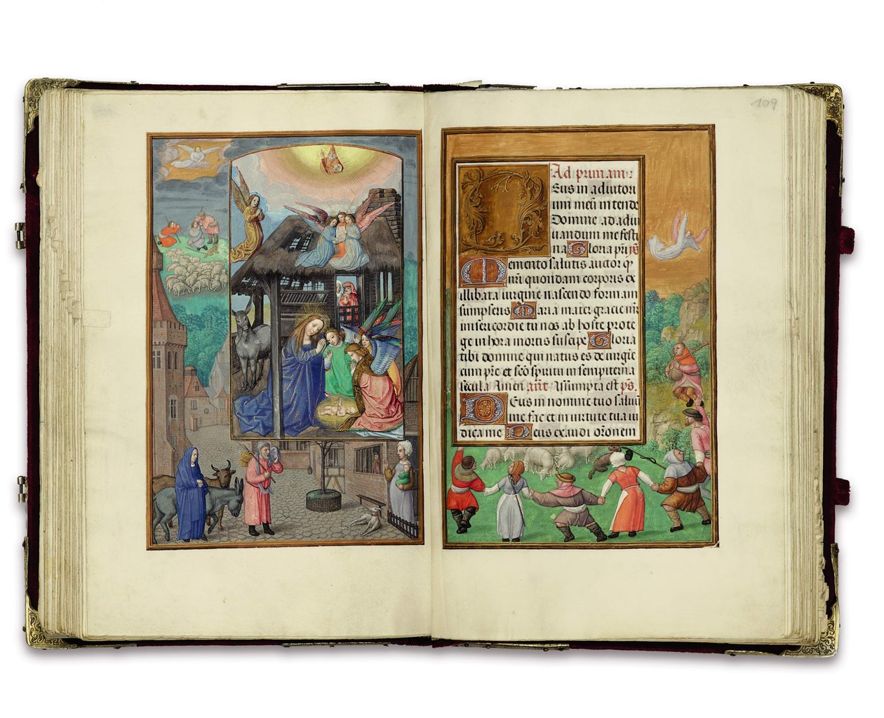 Folios från Rothschilds timbok, Gent eller Brygge, c.1505 av Flemish School