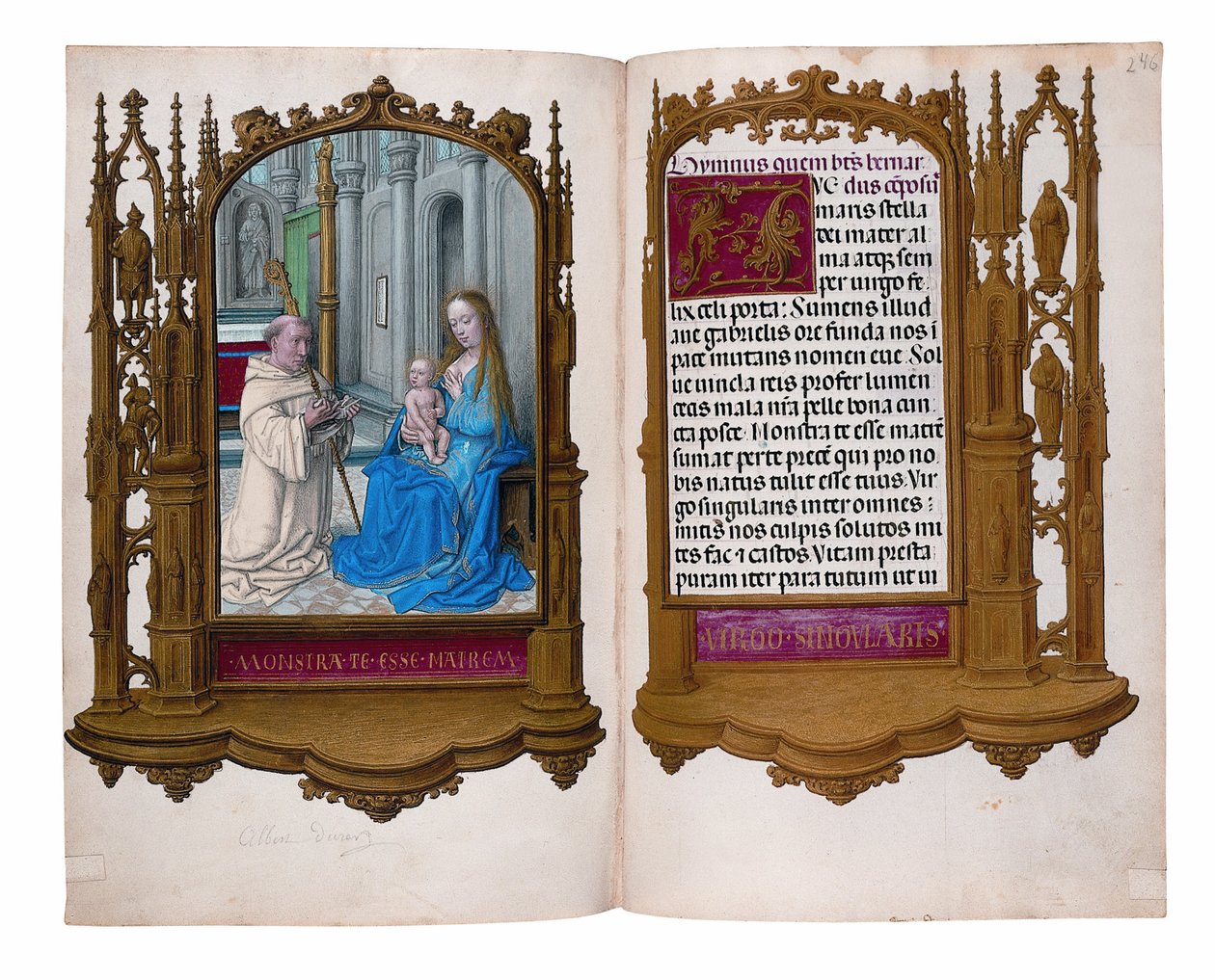 Folios från Rothschilds timbok, Gent eller Brygge, c.1505 av Flemish School