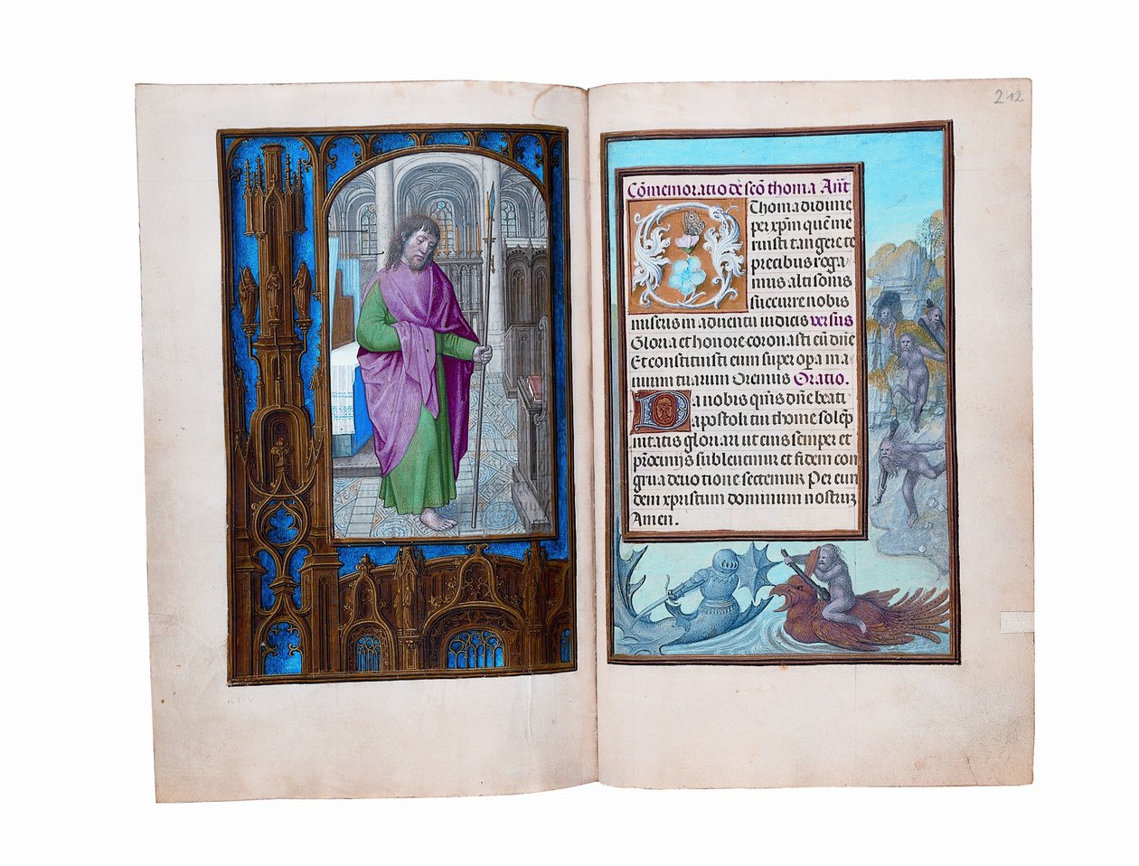 Folios från Rothschilds timbok, Gent eller Brygge, c.1505 av Flemish School