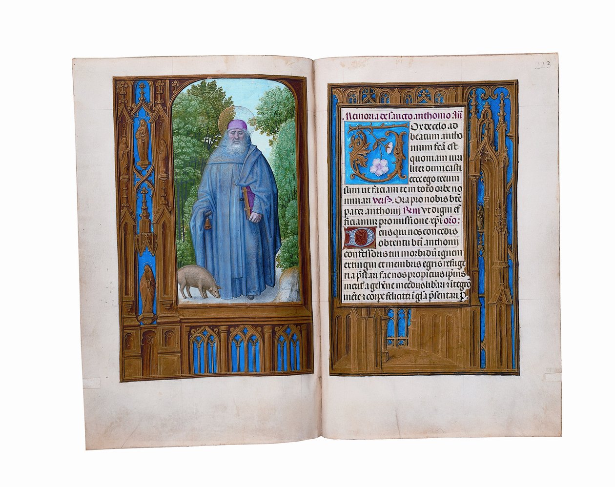 Folios från Rothschilds timbok, Gent eller Brygge, c.1505 av Flemish School
