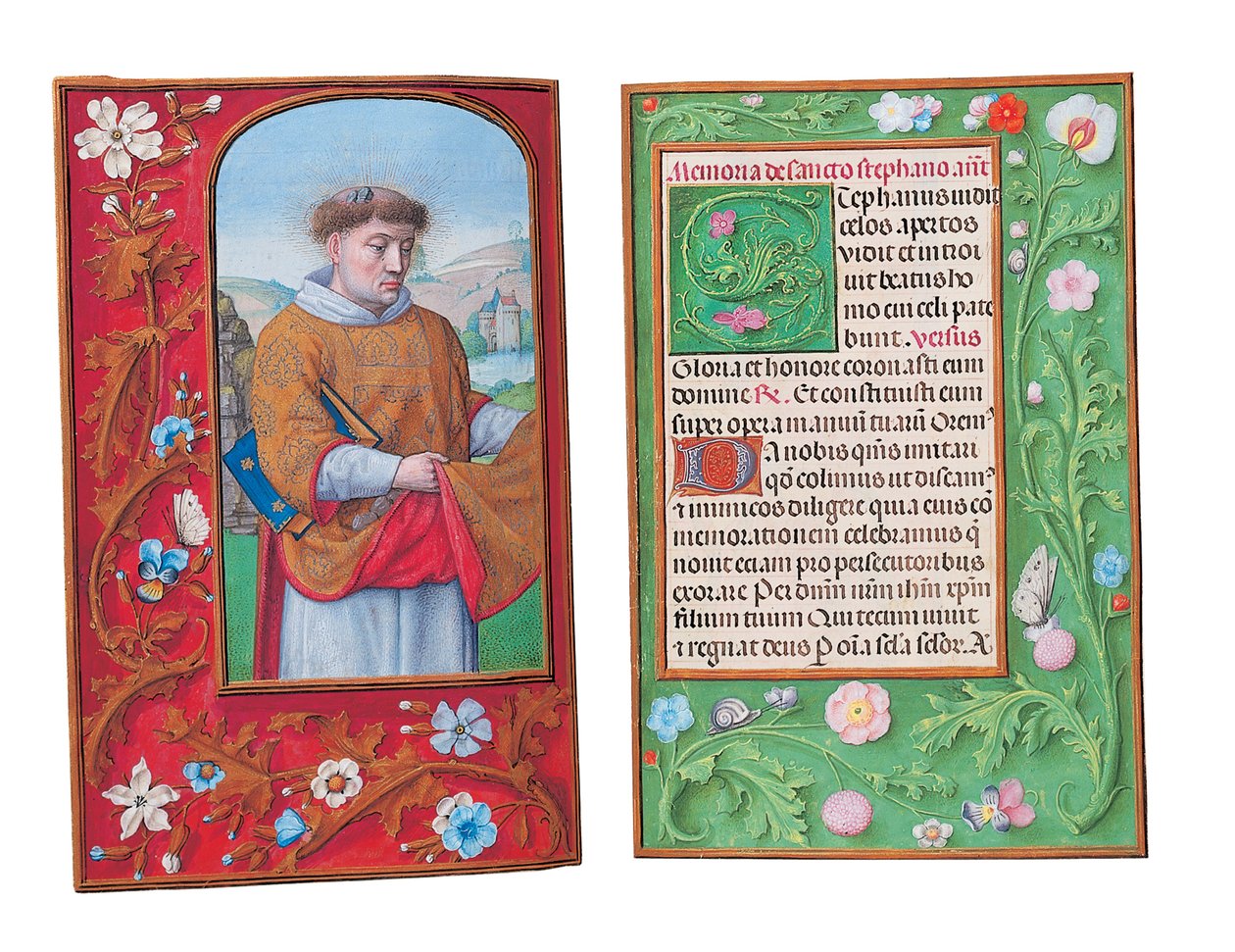 Folios från Rothschilds timbok, Gent eller Brygge, c.1505 av Flemish School