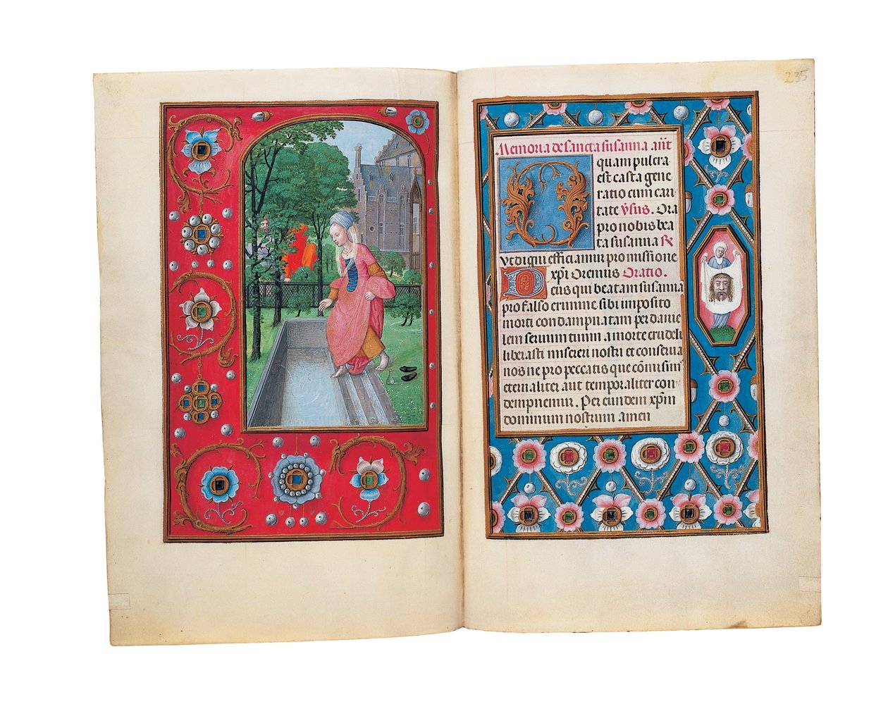 Folios från Rothschilds timbok, Gent eller Brygge, c.1505 av Flemish School