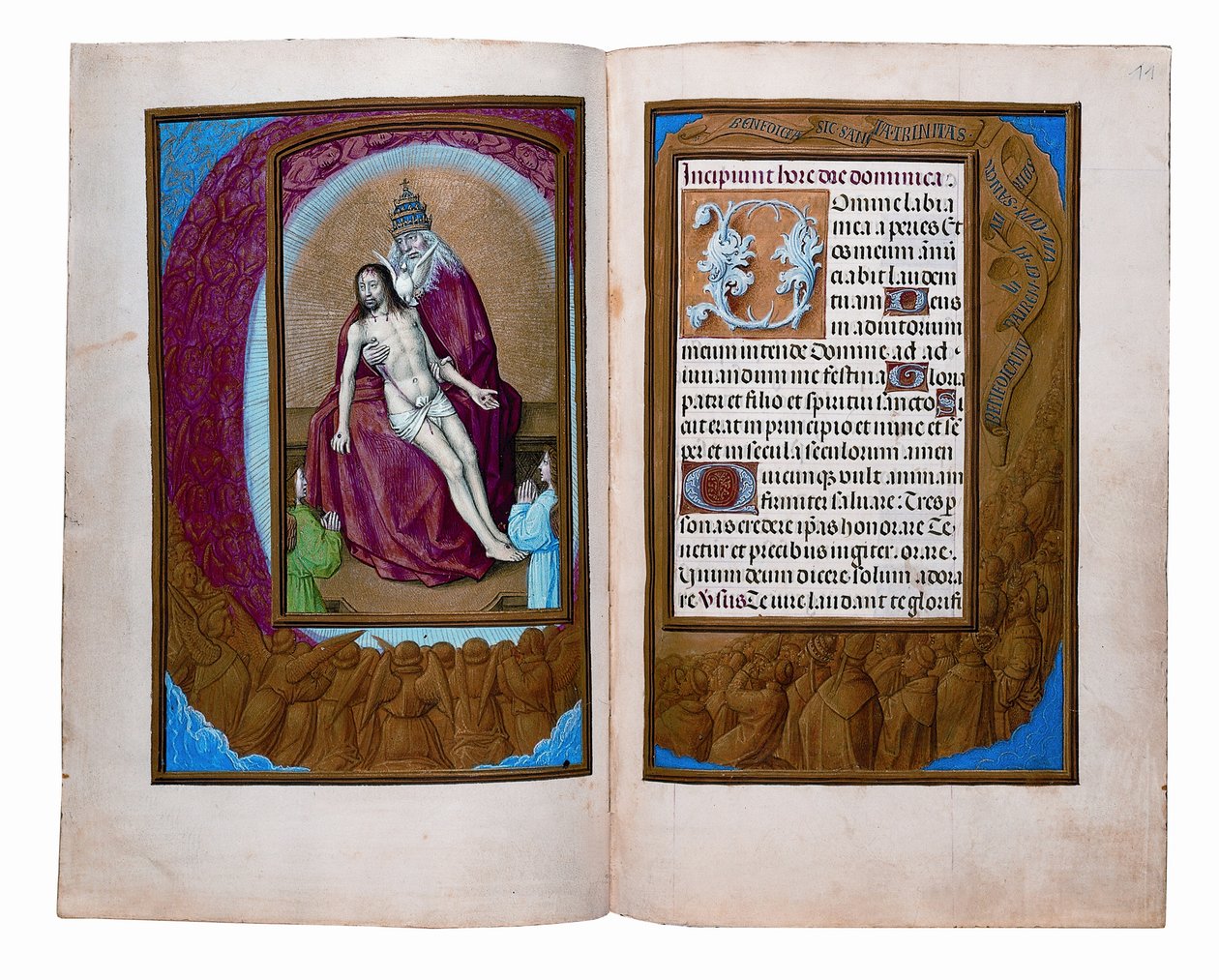 Folios från Rothschilds timbok, Gent eller Brygge, c.1505 av Flemish School