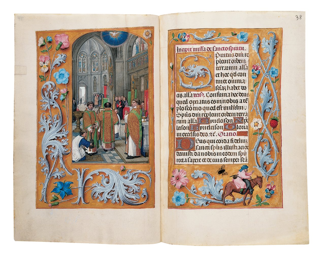 Folios från Rothschilds timbok, Gent eller Brygge, c.1505 av Flemish School