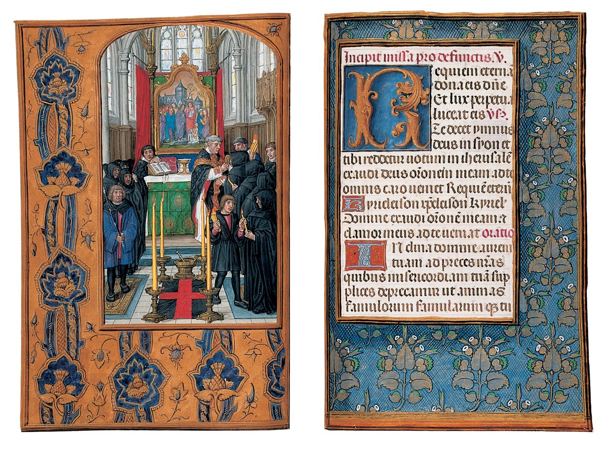 Folios från Rothschilds timbok, Gent eller Brygge, c.1505 av Flemish School