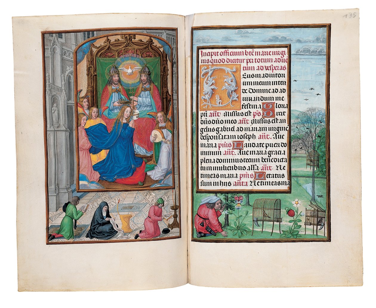 Folios från Rothschilds timbok, Gent eller Brygge, c.1505 av Flemish School
