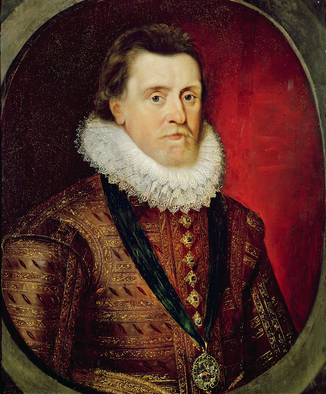 Jakob I (1566-1625) av Flemish School