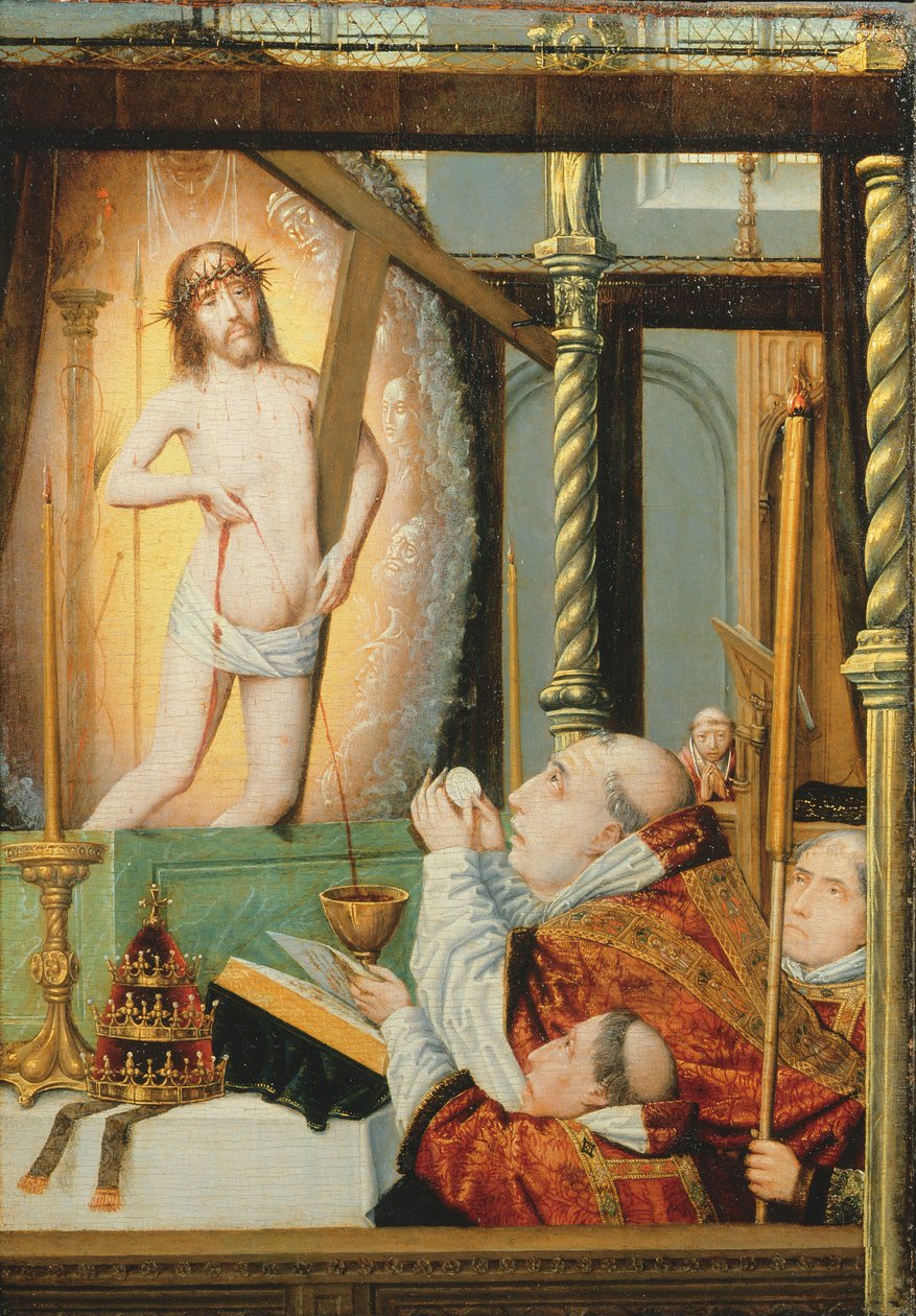Sankt Gregorius mässa, ca 1510 av Flemish School