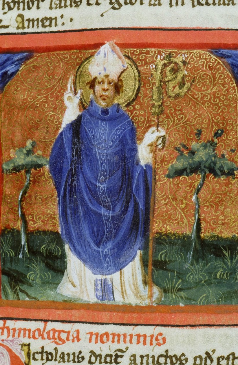 Ms Gen 1111 Page från Legenda Aurea, Brygge, c.1400-10 av Flemish School