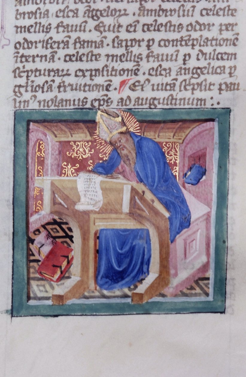 Ms Gen 1111 Page från Legenda Aurea, Brygge, c.1400-10 av Flemish School