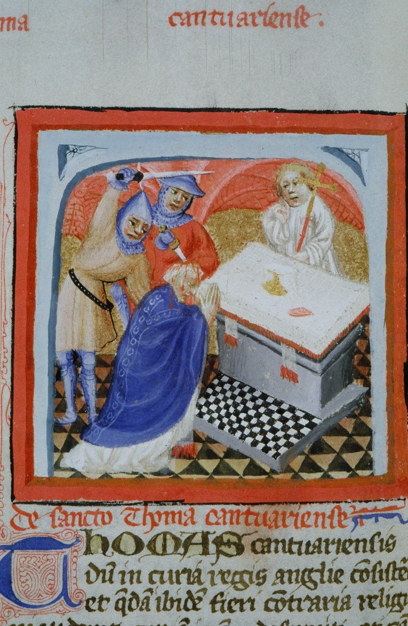 Ms Gen 1111 Page från Legenda Aurea, Brygge, c.1400-10 av Flemish School