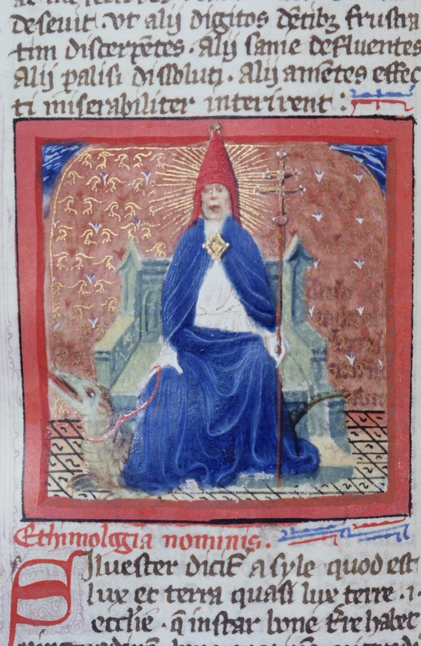 Ms Gen 1111 Page från Legenda Aurea, Brygge, c.1400-10 av Flemish School