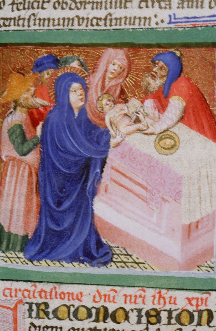 Ms Gen 1111 Page från Legenda Aurea, Brygge, c.1400-10 av Flemish School
