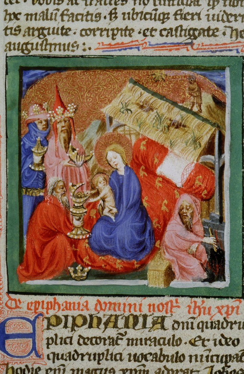 Ms Gen 1111 Page från Legenda Aurea, Brygge, c.1400-10 av Flemish School