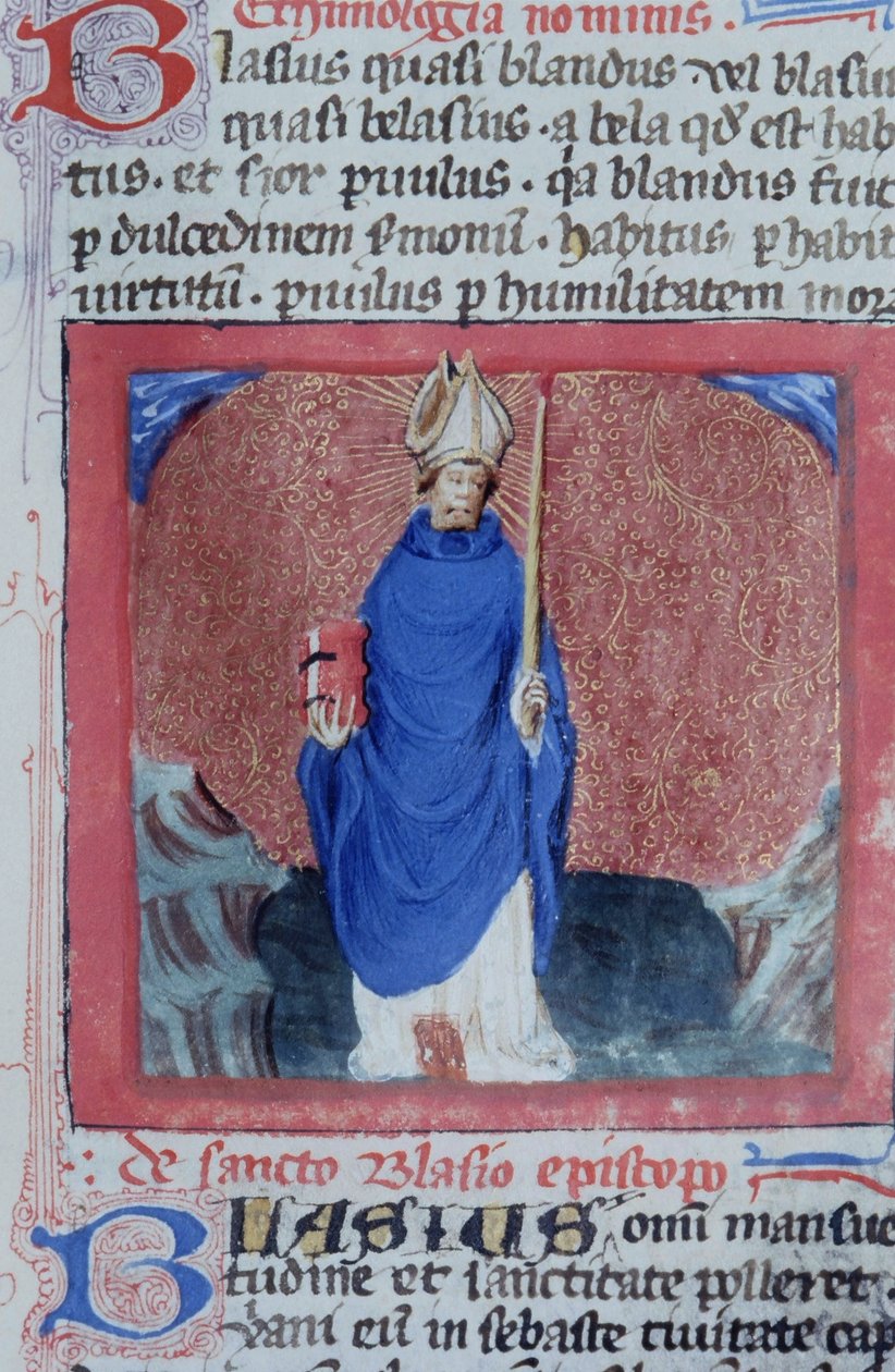 Ms Gen 1111 Page från Legenda Aurea, Brygge, c.1400-10 av Flemish School