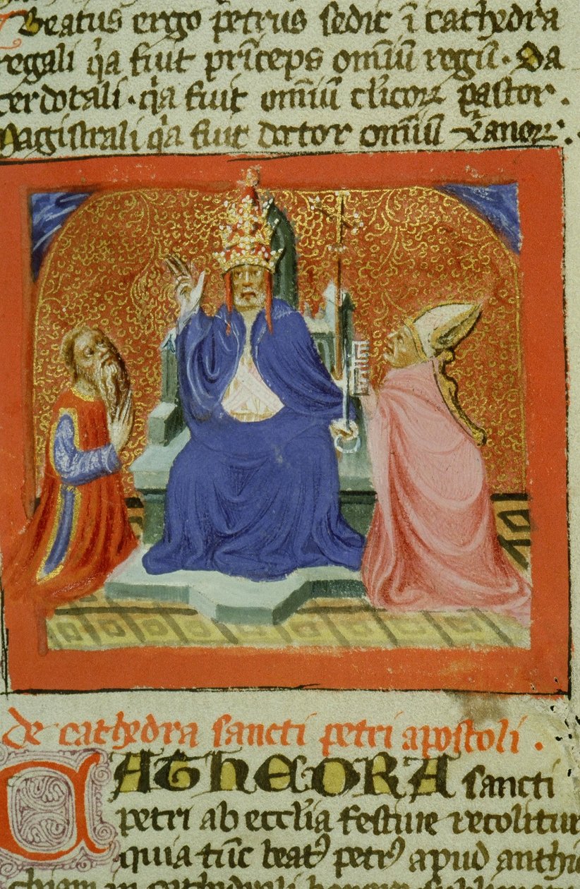 Ms Gen 1111 Page från Legenda Aurea, Brygge, c.1400-10 av Flemish School