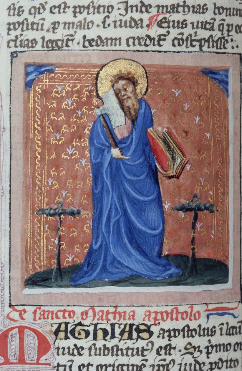 Ms Gen 1111 Page från Legenda Aurea, Brygge, c.1400-10 av Flemish School