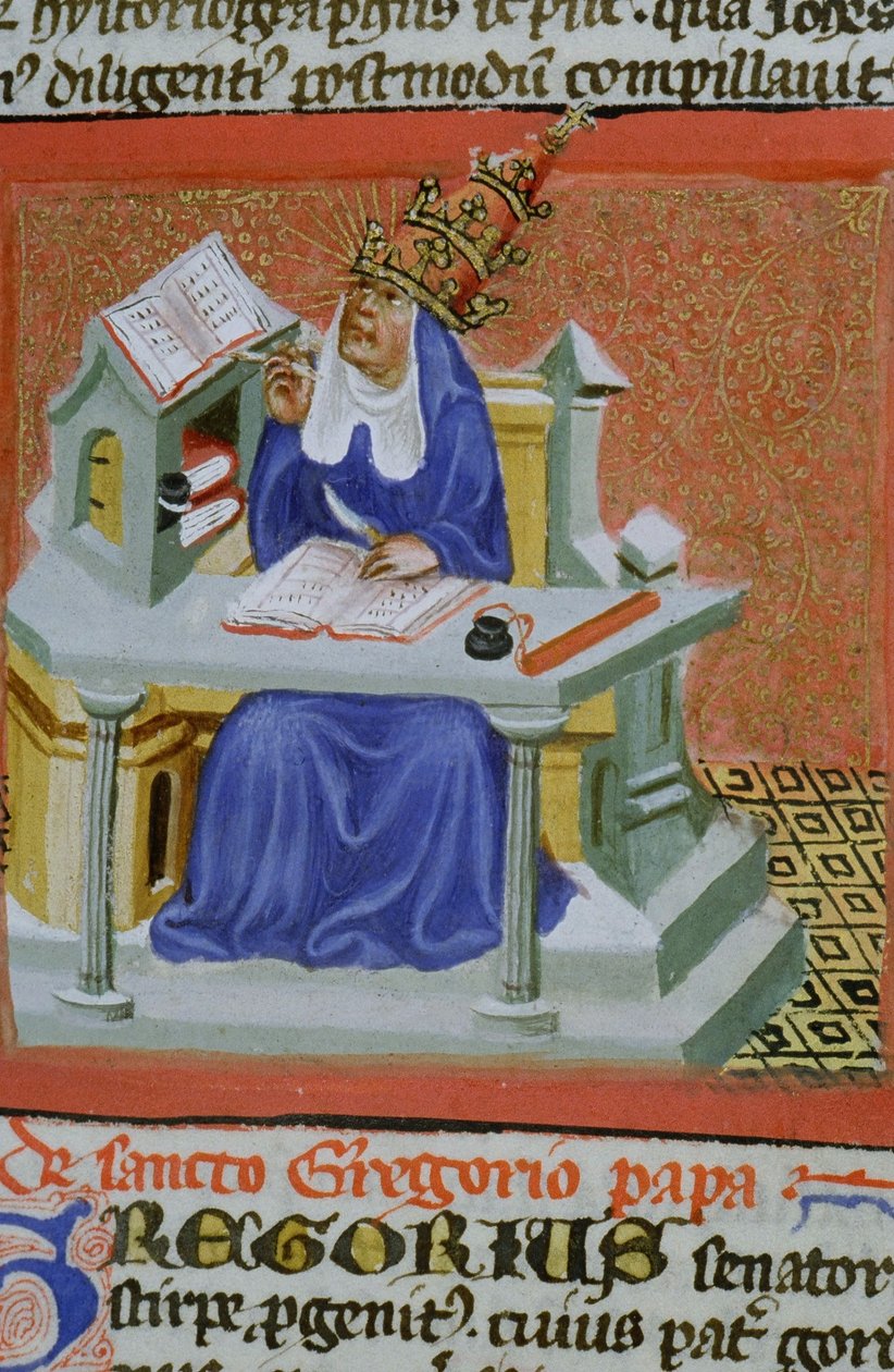 Ms Gen 1111 Page från Legenda Aurea, Brygge, c.1400-10 av Flemish School