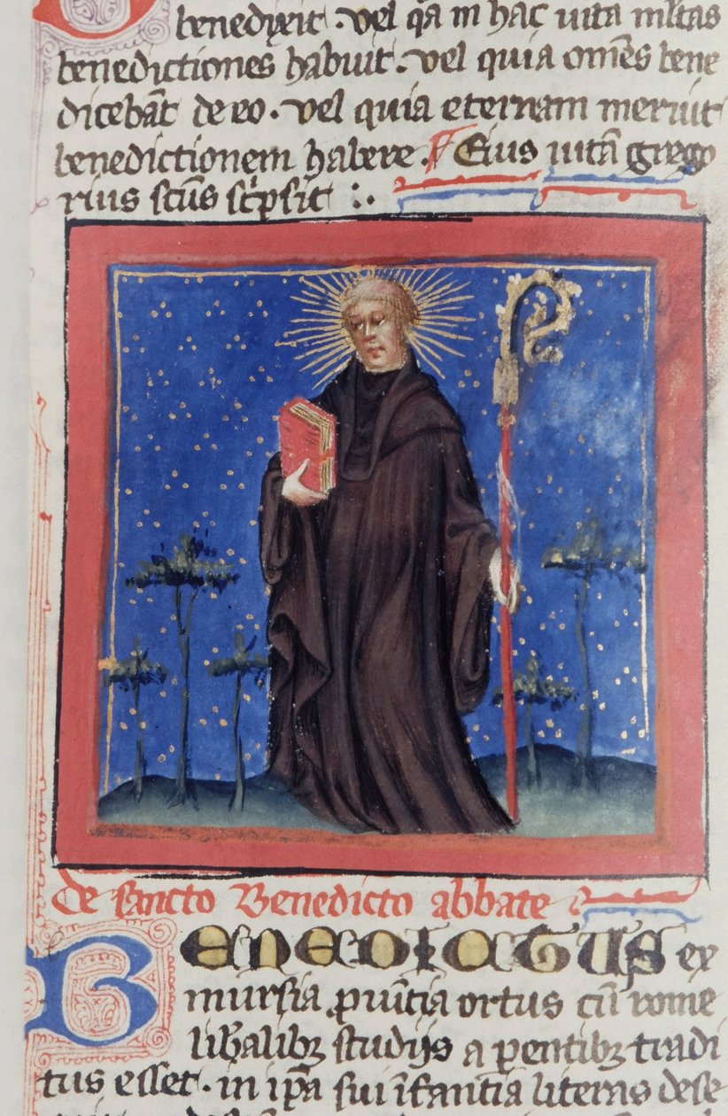 Ms Gen 1111 Page från Legenda Aurea, Brygge, c.1400-10 av Flemish School