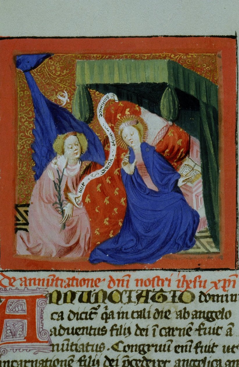 Ms Gen 1111 Page från Legenda Aurea, Brygge, c.1400-10 av Flemish School