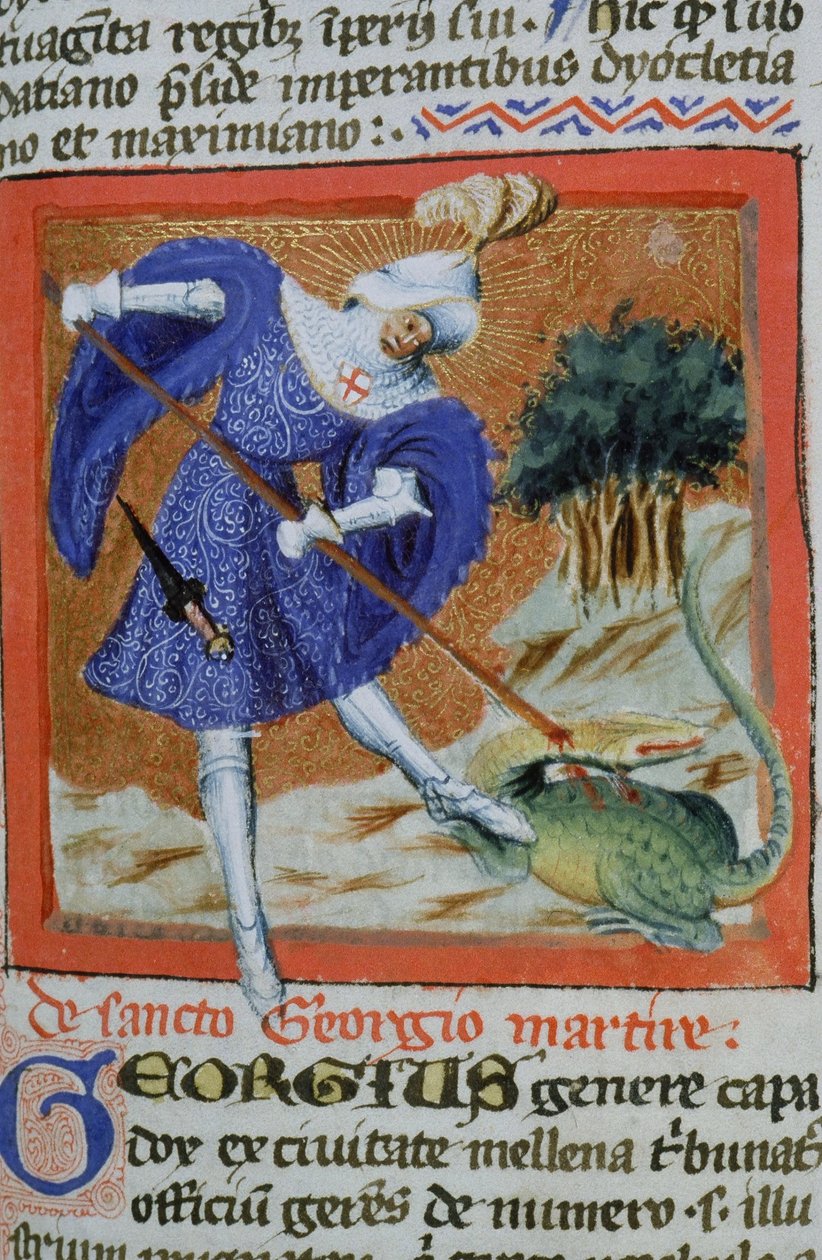 Ms Gen 1111 Page från Legenda Aurea, Brygge, c.1400-10 av Flemish School