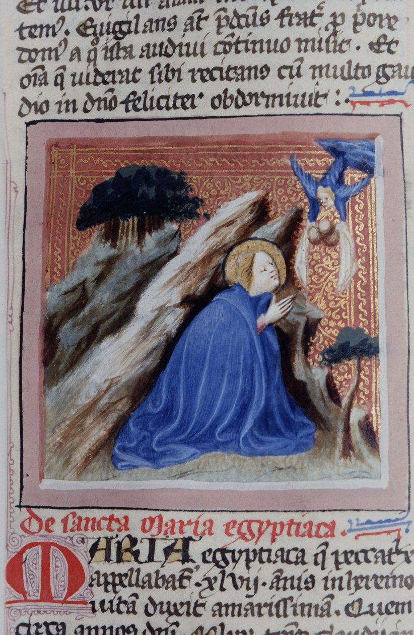 Ms Gen 1111 Page från Legenda Aurea, Brygge, c.1400-10 av Flemish School