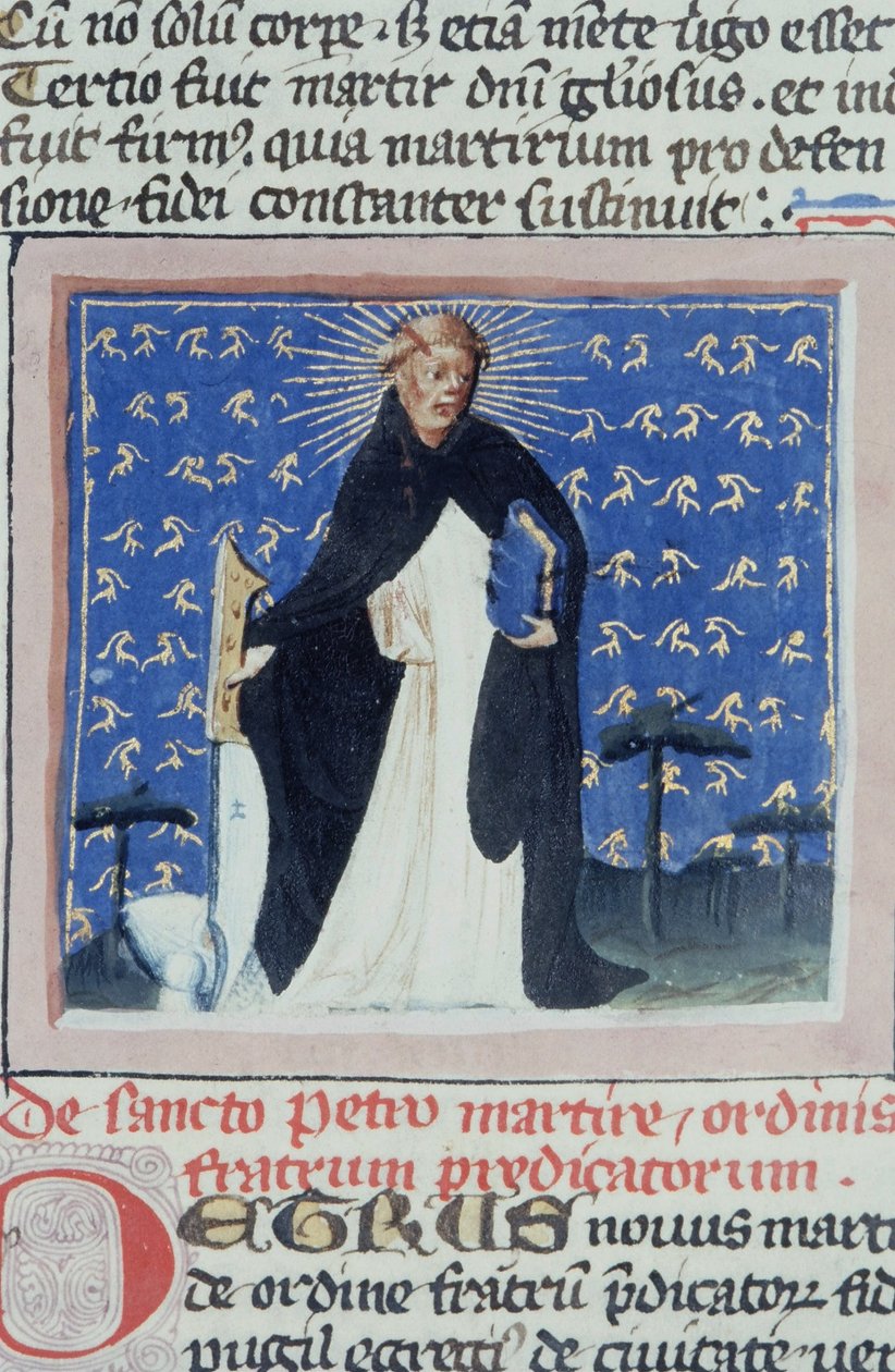 Ms Gen 1111 Page från Legenda Aurea, Brygge, c.1400-10 av Flemish School