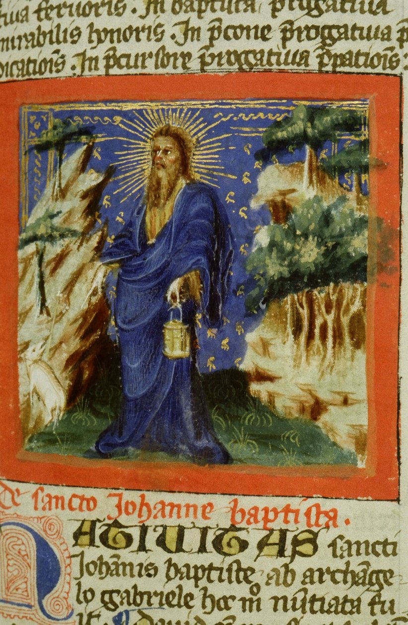 Ms Gen 1111 Page från Legenda Aurea, Brygge, c.1400-10 av Flemish School
