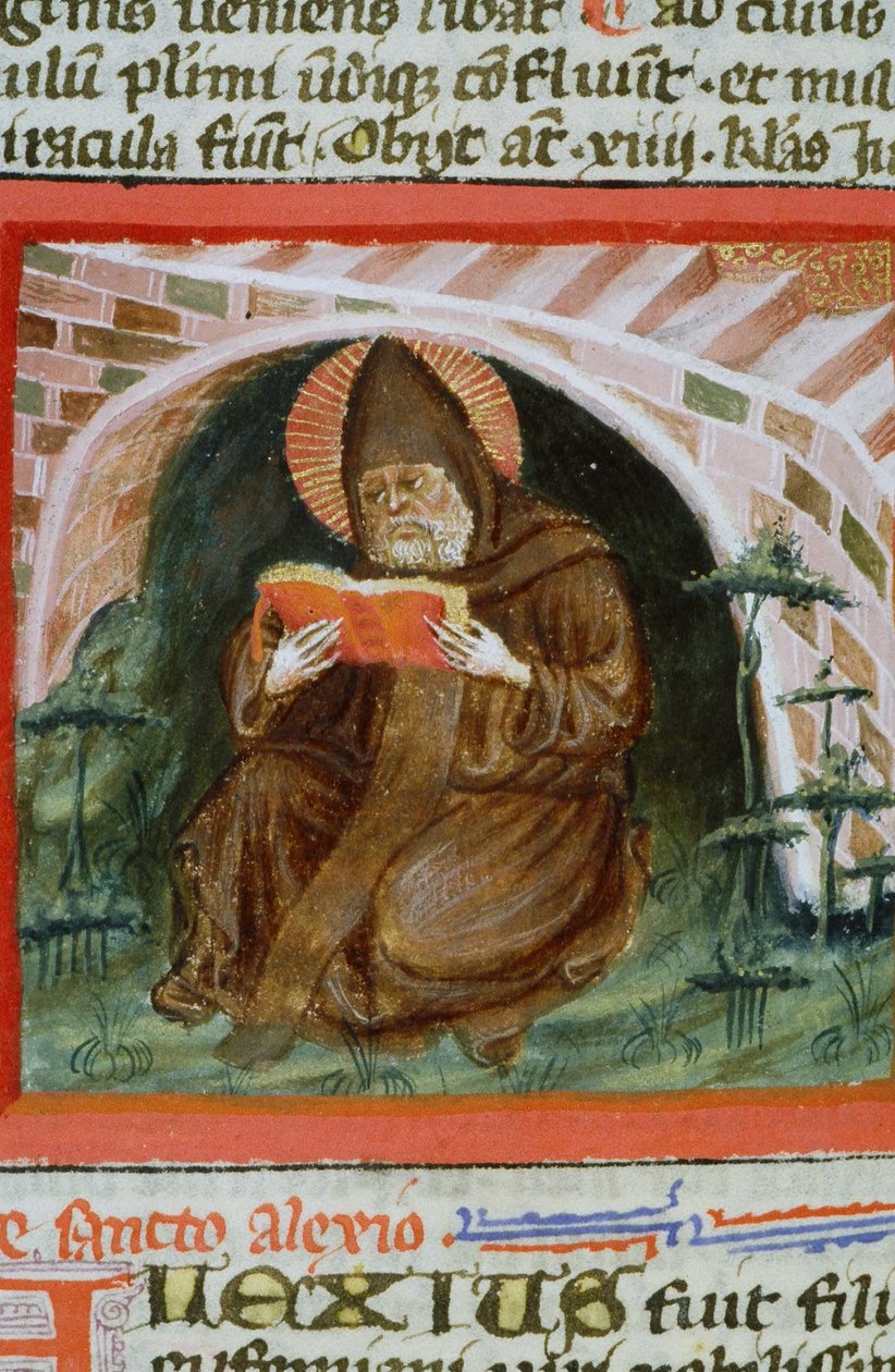 Ms Gen 1111 Page från Legenda Aurea, Brygge, c.1400-10 av Flemish School