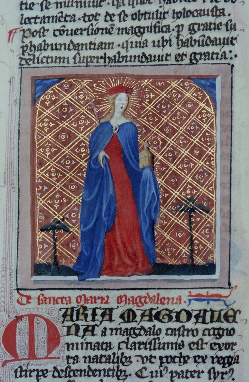 Ms Gen 1111 Page från Legenda Aurea, Brygge, c.1400-10 av Flemish School