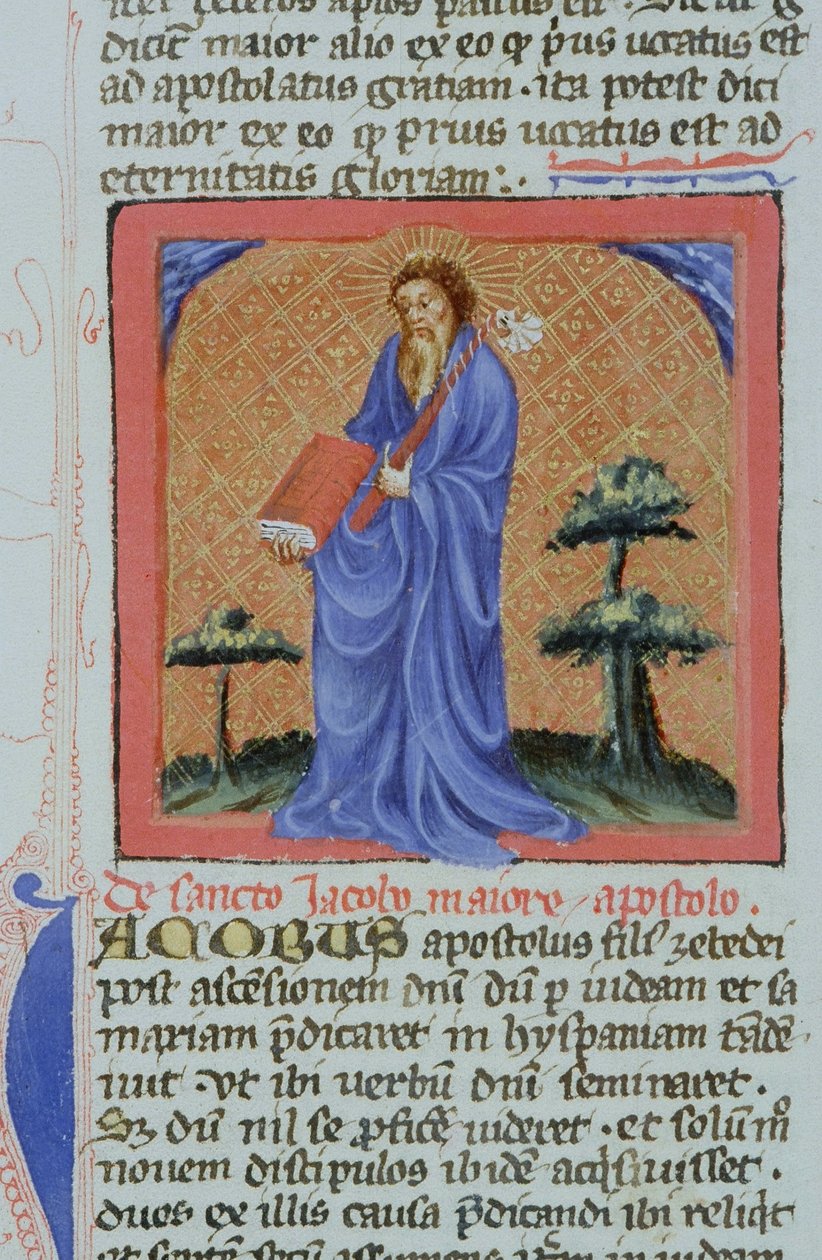 Ms Gen 1111 Page från Legenda Aurea, Brygge, c.1400-10 av Flemish School