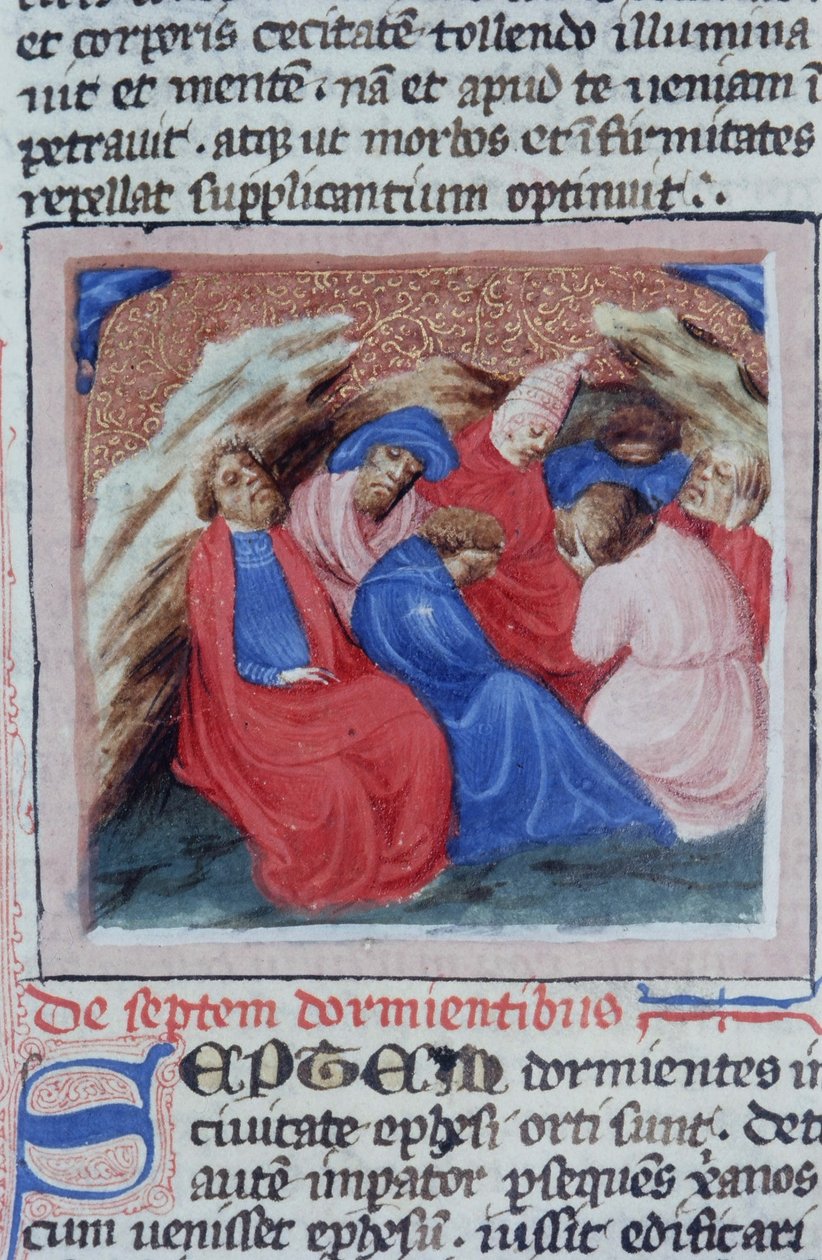 Ms Gen 1111 Page från Legenda Aurea, Brygge, c.1400-10 av Flemish School