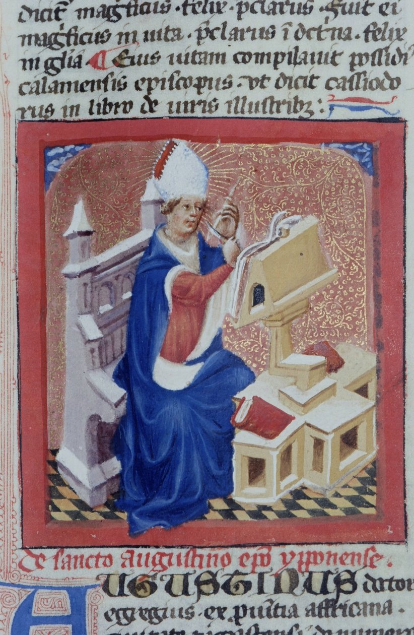 Ms Gen 1111 Page från Legenda Aurea, Brygge, c.1400-10 av Flemish School