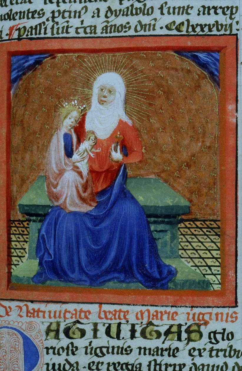 Ms Gen 1111 Page från Legenda Aurea, Brygge, c.1400-10 av Flemish School