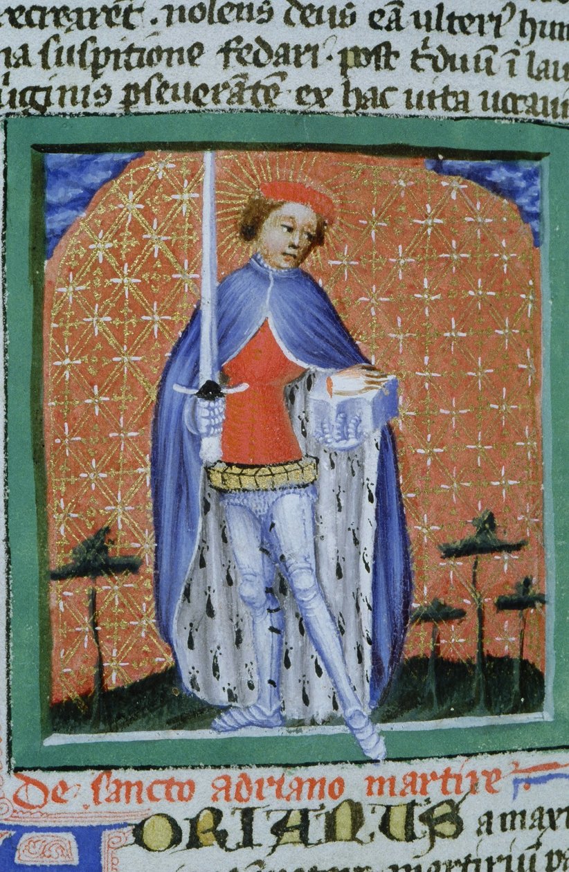 Ms Gen 1111 Page från Legenda Aurea, Brygge, c.1400-10 av Flemish School
