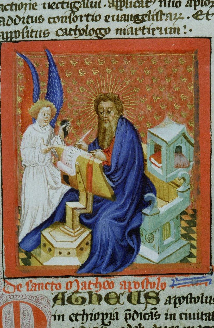 Ms Gen 1111 Page från Legenda Aurea, Brygge, c.1400-10 av Flemish School