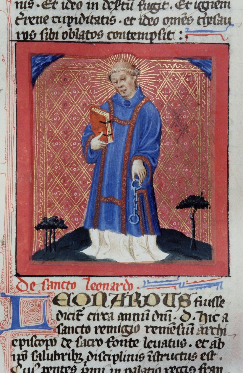 Ms Gen 1111 Page från Legenda Aurea, Brygge, c.1400-10 av Flemish School