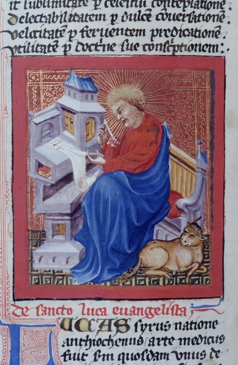 Ms Gen 1111 Page från Legenda Aurea, Brygge, c.1400-10 av Flemish School