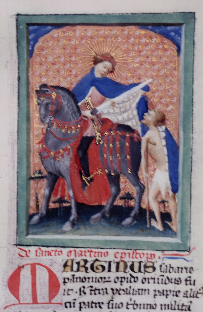 Ms Gen 1111 Page från Legenda Aurea, Brygge, c.1400-10 av Flemish School