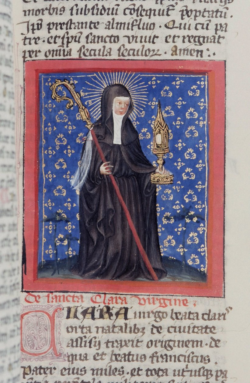 Ms Gen 1111 Page från Legenda Aurea, Brygge, c.1400-10 av Flemish School