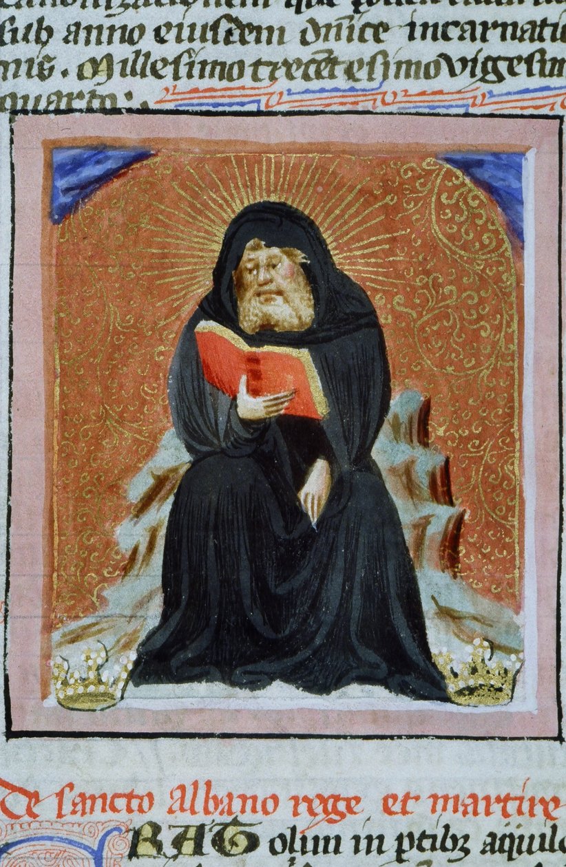Ms Gen 1111 Page från Legenda Aurea, Brygge, c.1400-10 av Flemish School