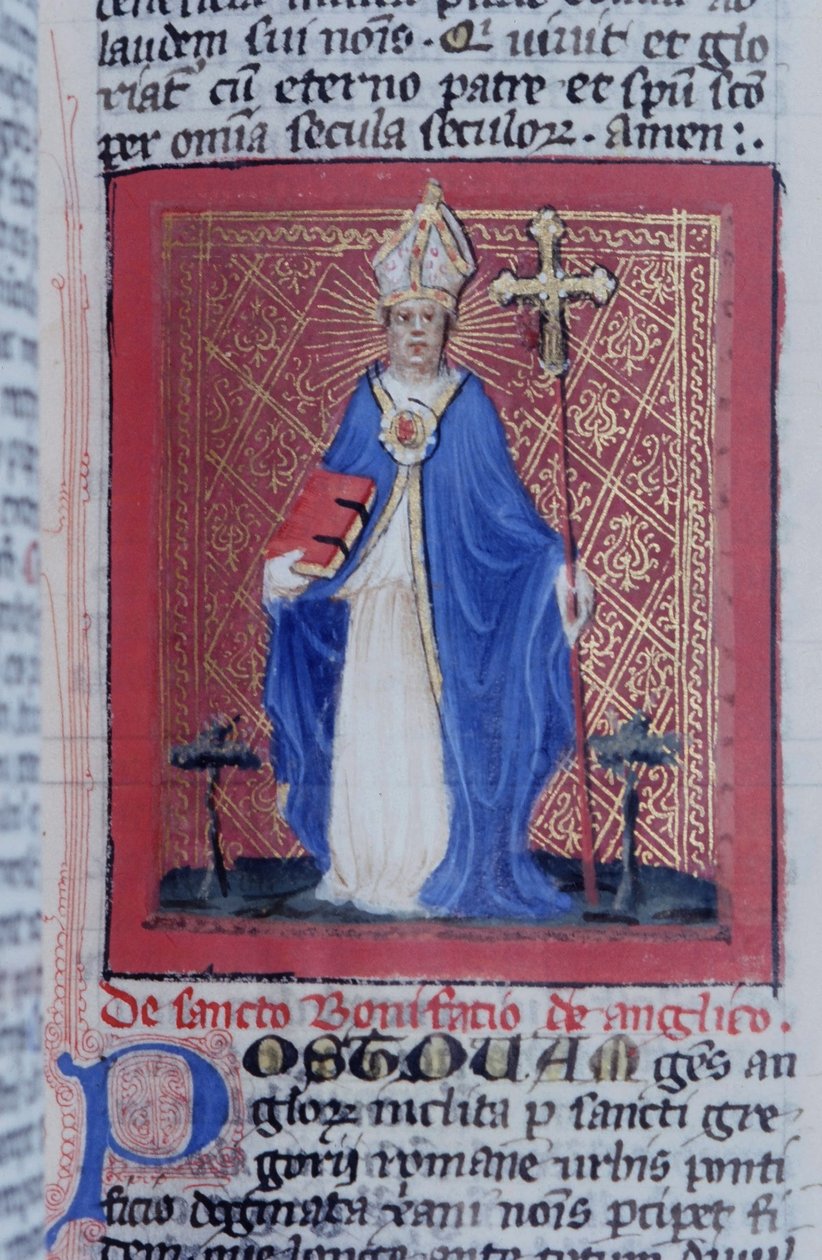 Ms Gen 1111 Page från Legenda Aurea, Brygge, c.1400-10 av Flemish School